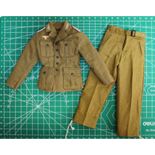 1:6 Scale German WWII DAK Tropical Field Blouse and M40 Tropical Trouser